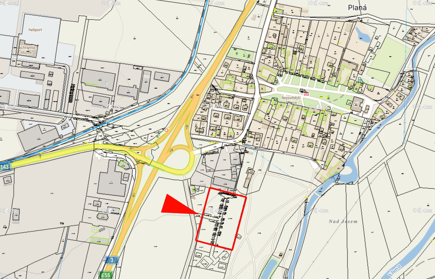 Mapa širších vztahů